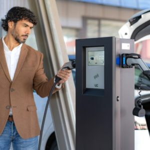 V2C Pole Pro 2x22kW Smart, RFID, MID επιδαπέδιος