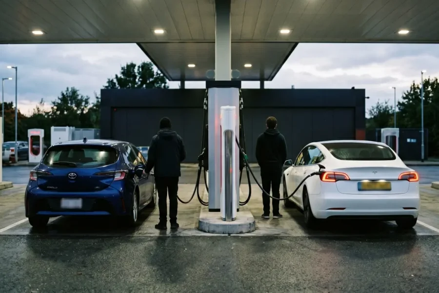 Tesla vs Corolla