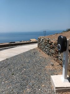 EV Loader charging station on Crete