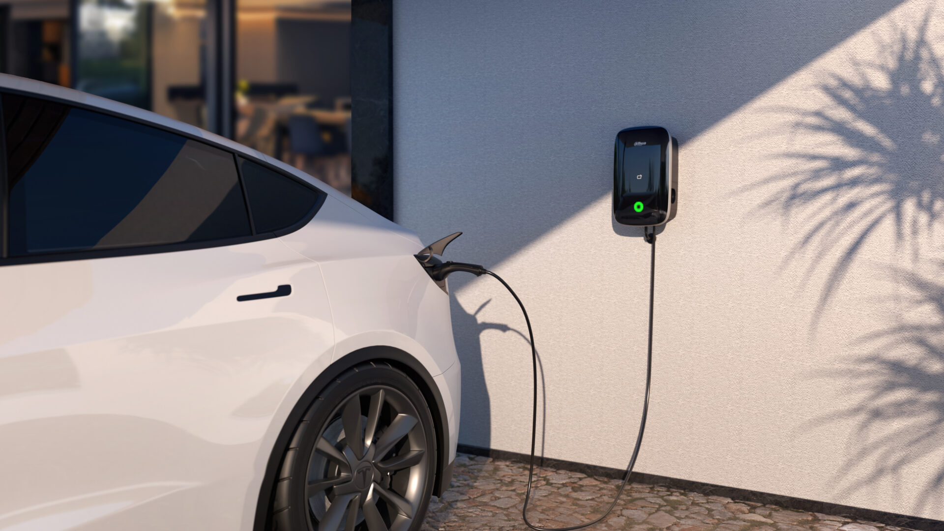 Dahua D-Volt Air charging an electric car
